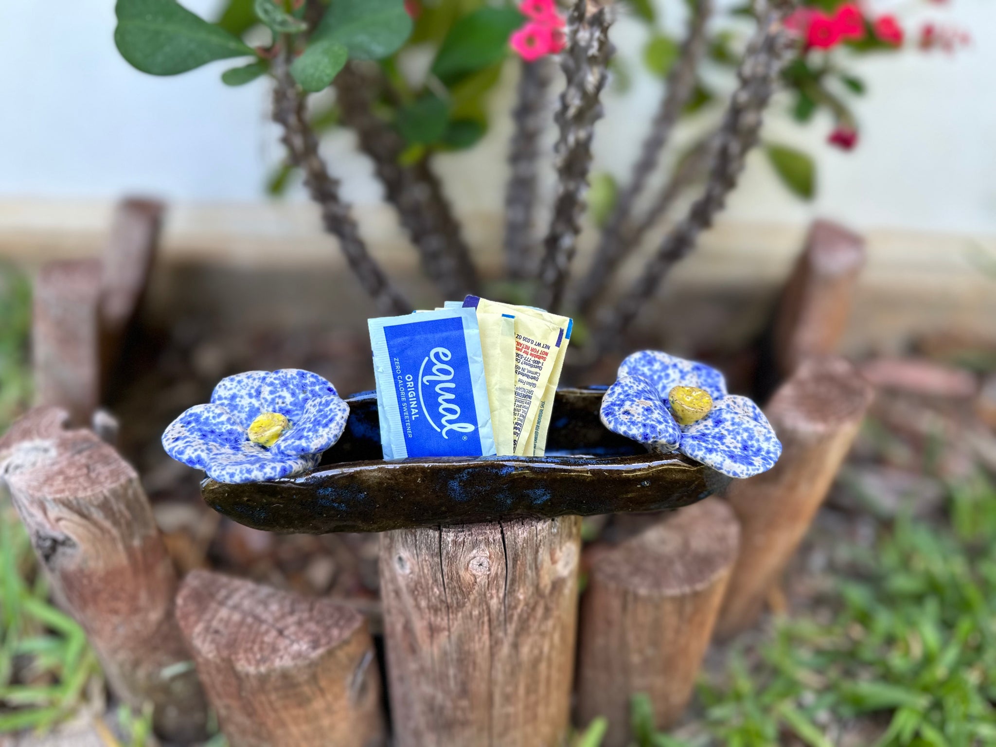 Business Card Holder (dark blue) – Natureheart Clay Creations